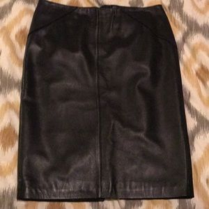 Leather skirt